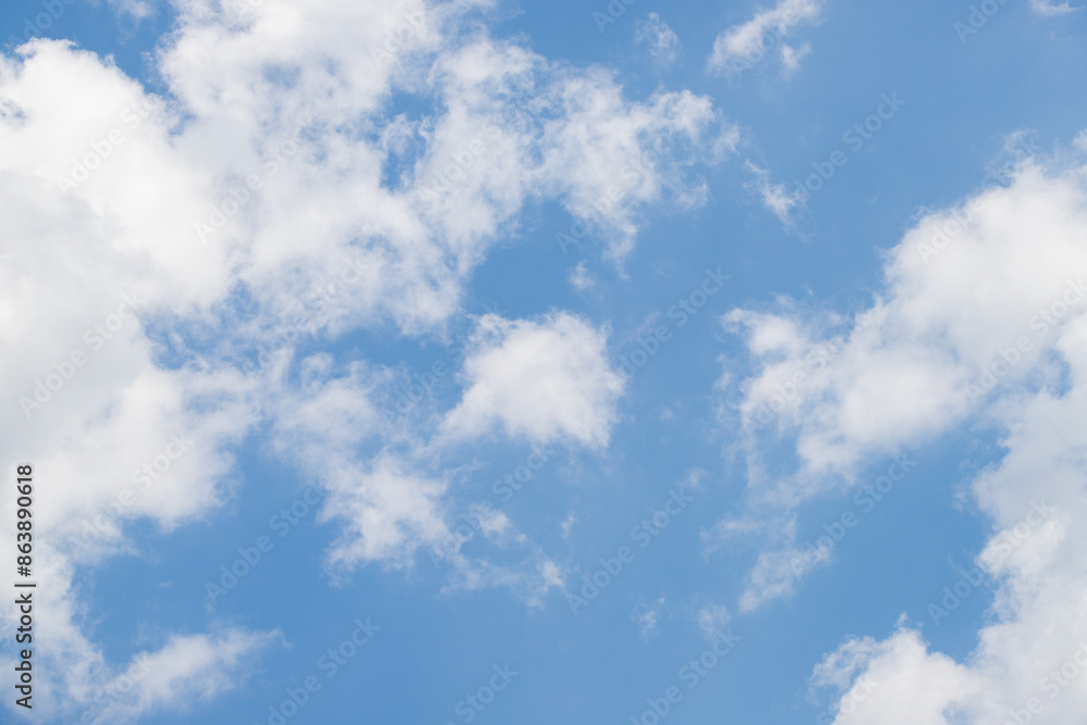 Blue sky background, white clouds in the sky. Blue sky background, white clouds in the sky.