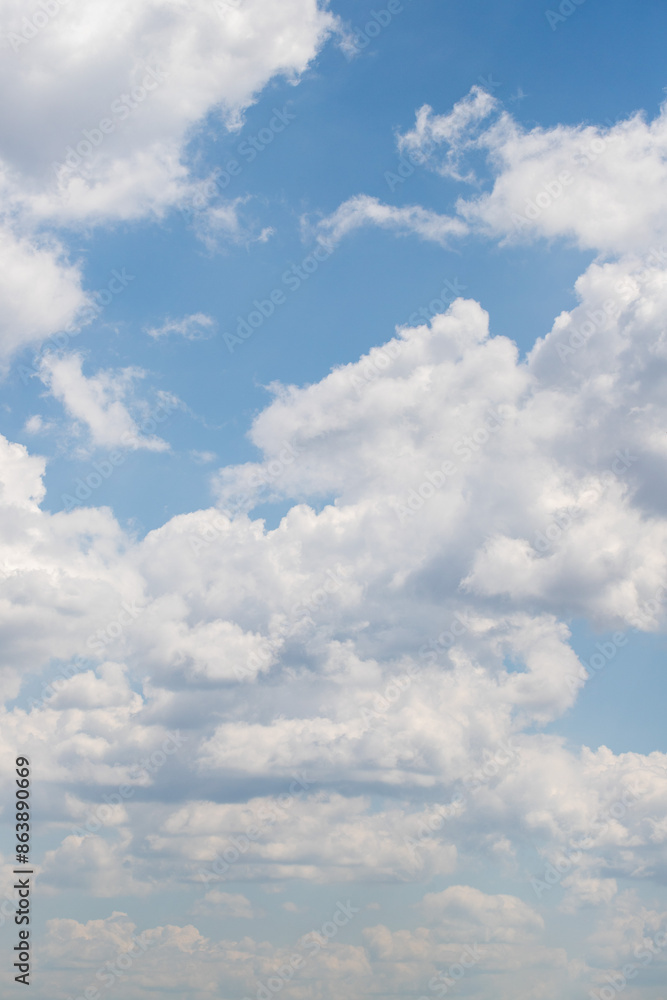 Blue sky background, white clouds in the sky. Blue sky background, white clouds in the sky.
