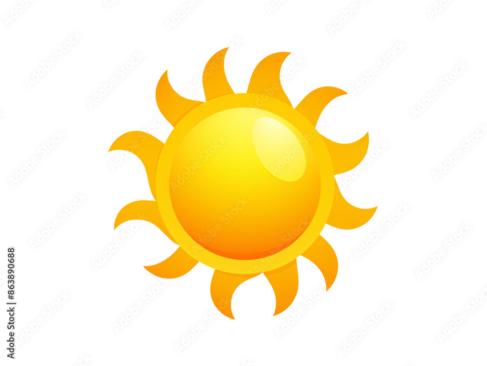 a yellow sun with a white background a yellow sun with a white background
