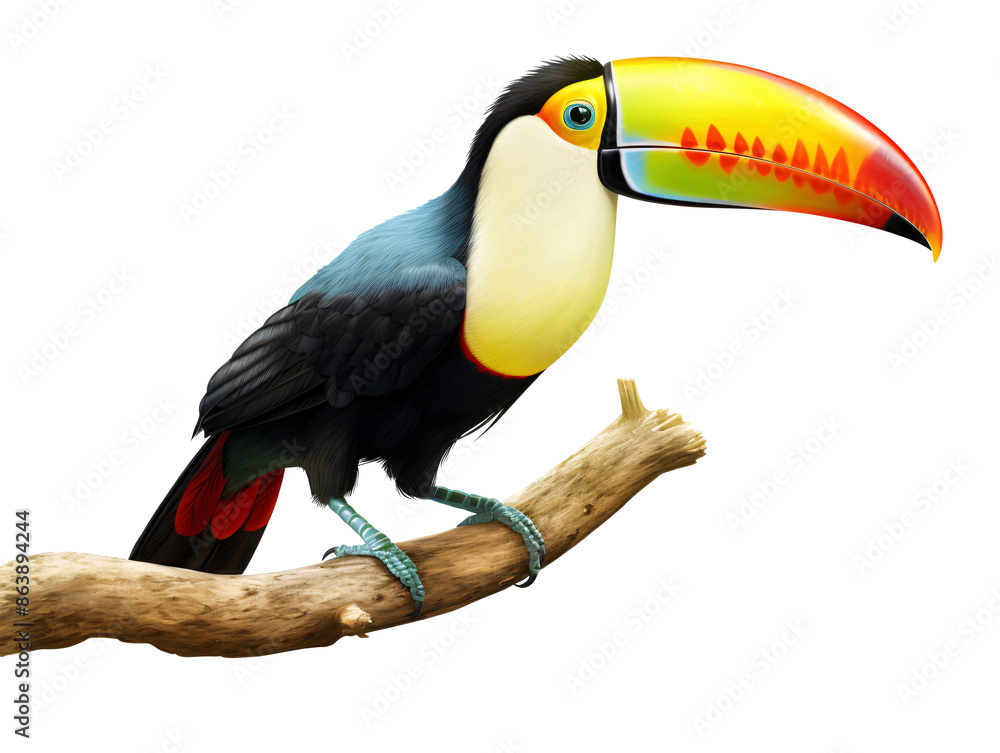 a bird with a colorful beak a bird with a colorful beak
