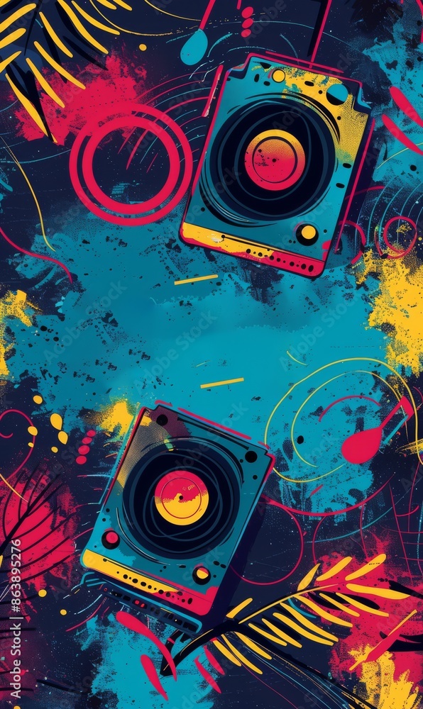Music festival poster flyer template Music festival poster flyer template