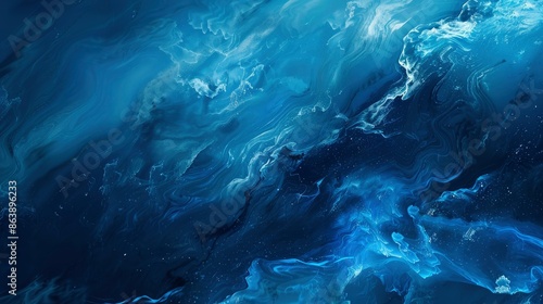 Blue background, Full hd wallpaper, 4k wallpaper image - generative ai