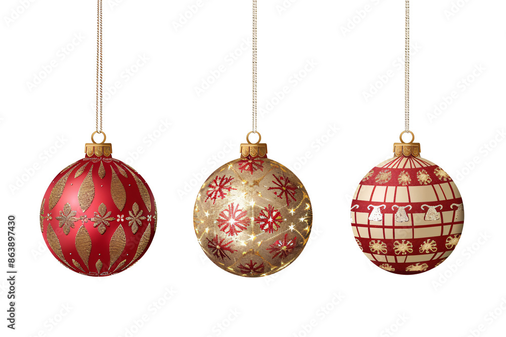 a group of ornaments from strings a group of ornaments from strings