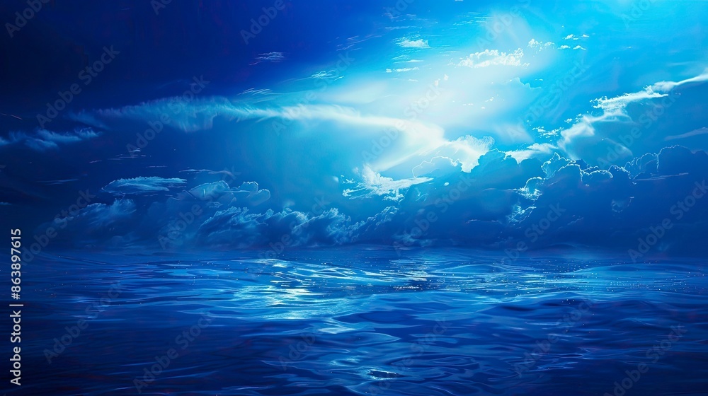 Blue background, Full hd wallpaper, 4k wallpaper image - generative ai