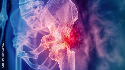 High-resolution X-ray showing a lytic lesion in the bone indicative of bone cancer