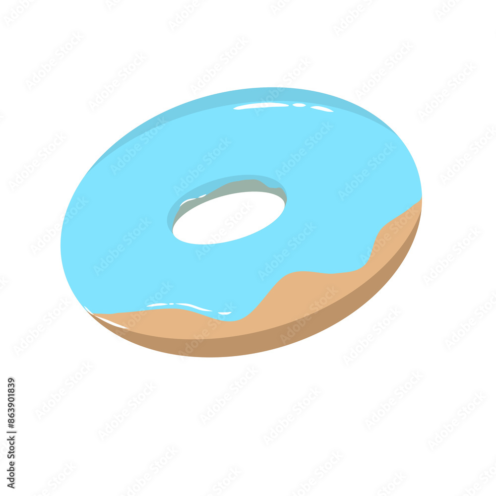 Doodle doughnut mint bubble gum fast food cake sweet summer illustration simple draw that can be used for social media, sticker, wallpaper, e.t.c with blue brown colors Doodle doughnut mint bubble gum fast food cake sweet summer illustration simple draw that can be used for social media, sticker, wallpaper, e.t.c with blue brown colors