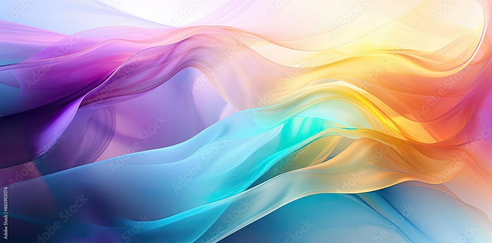 Abstract Background with Flowing Wavy Colors Abstract Background with Flowing Wavy Colors