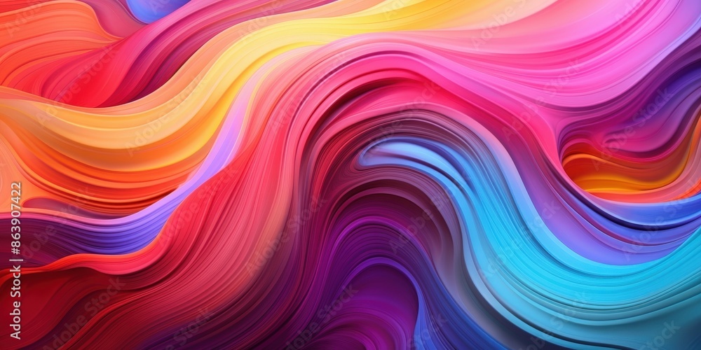Abstract Colorful Swirling Fluid Design Abstract Colorful Swirling Fluid Design