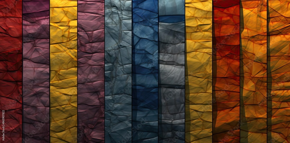 Abstract Illustration of Colorful Vertical Stripes Abstract Illustration of Colorful Vertical Stripes