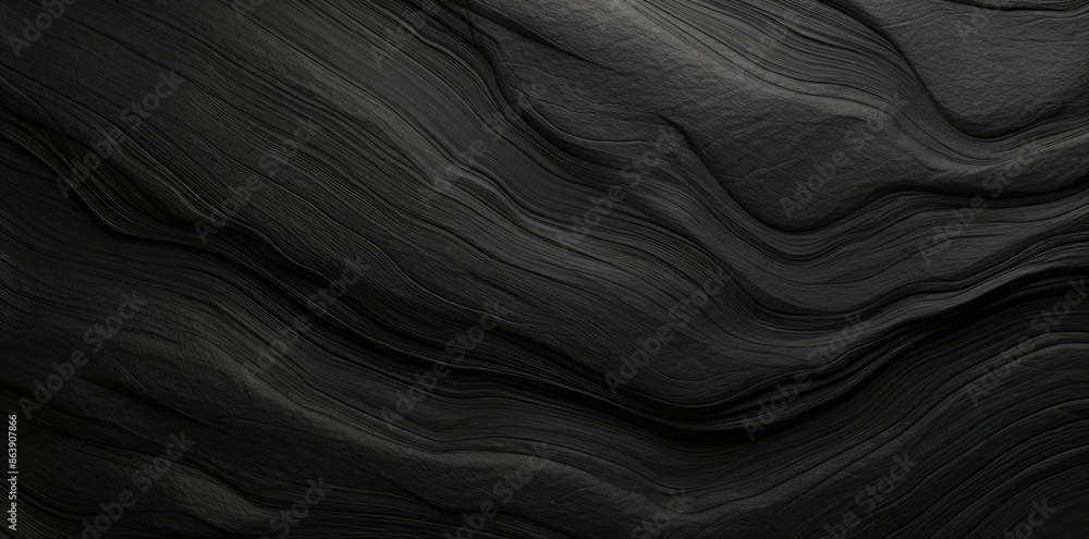 Abstract Black Wavy 3D Background Abstract Black Wavy 3D Background