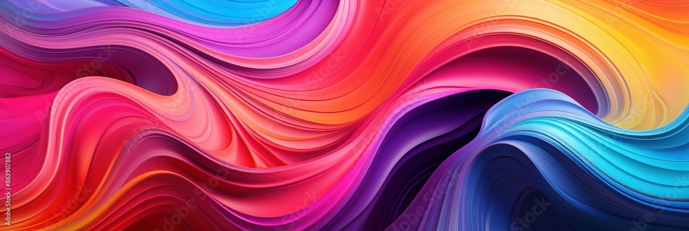 Obraz premium Abstract Swirling Colors