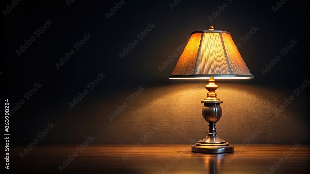 Lamp glowing in the dark against a black background, illumination, light, electricity, dark, shadow, interior, design, modern Lamp glowing in the dark against a black background, illumination, light, electricity, dark, shadow, interior, design, modern