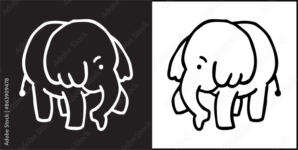 IIlustration Vector graphics of animal icon IIlustration Vector graphics of animal icon