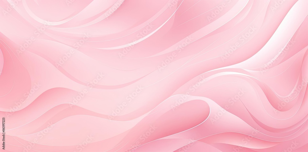 Abstract Pink Background with White Lines and Curves Illustration Abstract Pink Background with White Lines and Curves Illustration
