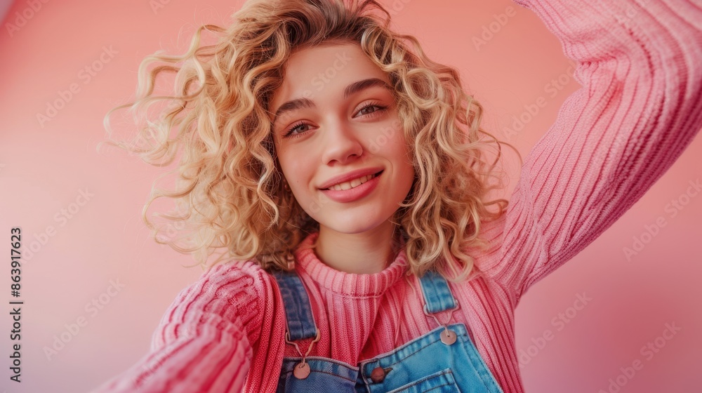 The smiling young woman The smiling young woman