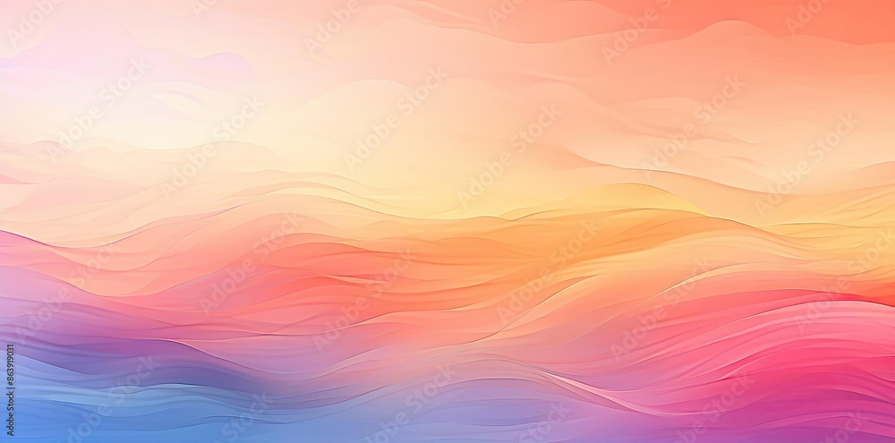 Abstract Background with Wavy Lines in Pink, Orange, and Blue Abstract Background with Wavy Lines in Pink, Orange, and Blue