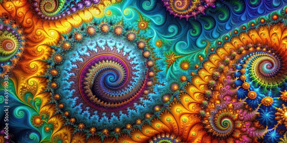 Abstract fractal background with vibrant colors and intricate geometric patterns, fractal, abstract, background, vibrant Abstract fractal background with vibrant colors and intricate geometric patterns, fractal, abstract, background, vibrant