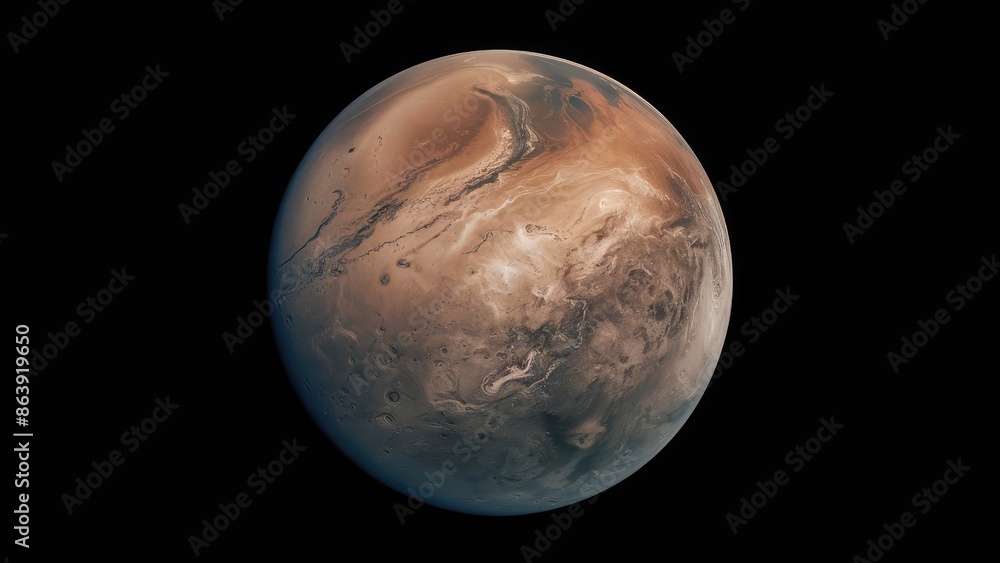 Naklejka premium Astronomical Wonder: mars