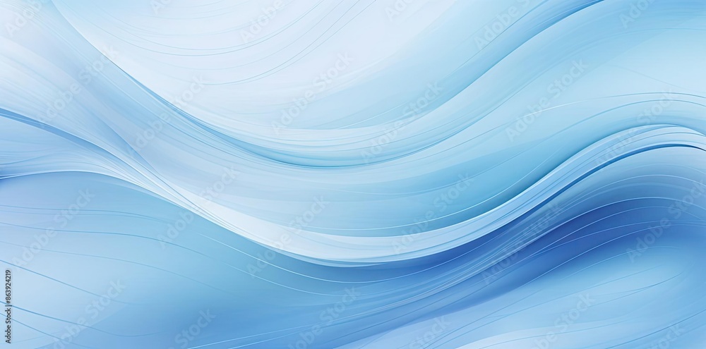 Abstract Blue Wavy Lines Background Illustration Abstract Blue Wavy Lines Background Illustration