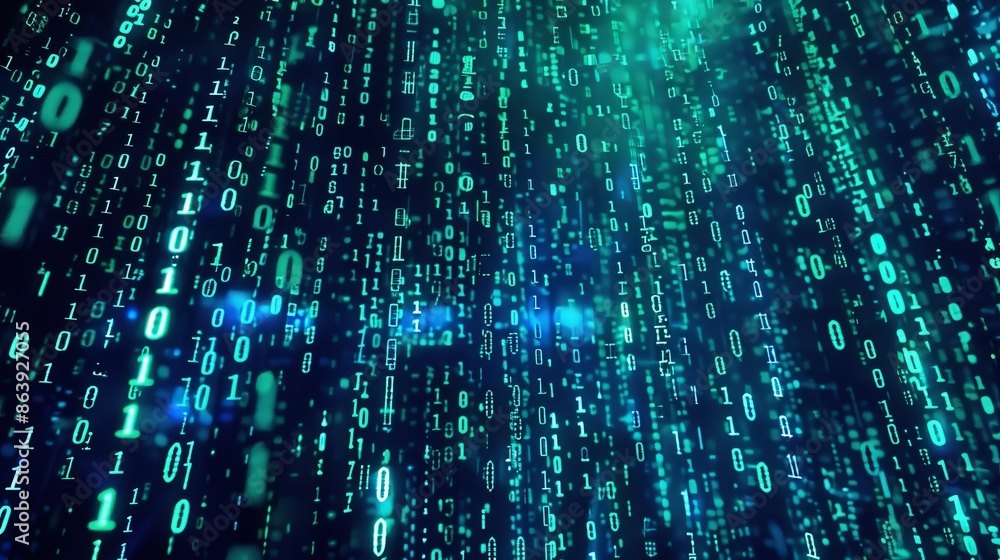 The matrix style binary computer code shaped text design animation; changing from zero to one digits; abstract future tech background in 4K. The matrix style binary computer code shaped text design animation; changing from zero to one digits; abstract future tech background in 4K.