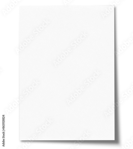 Flyer A4 Mock up with shadow overlay. Template for magazine, poster, flyer, newspaper, branding identity.