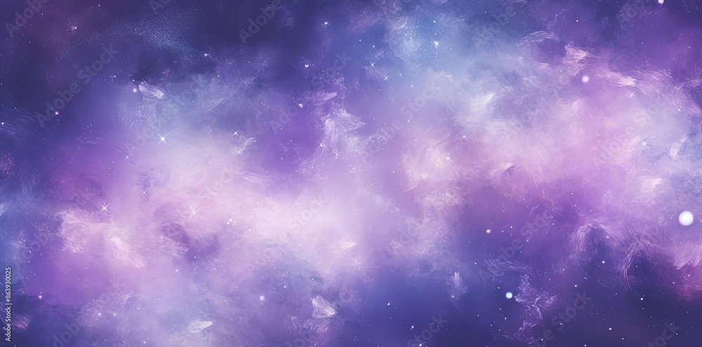 Purple Abstract Background with Stars and Nebulae Purple Abstract Background with Stars and Nebulae