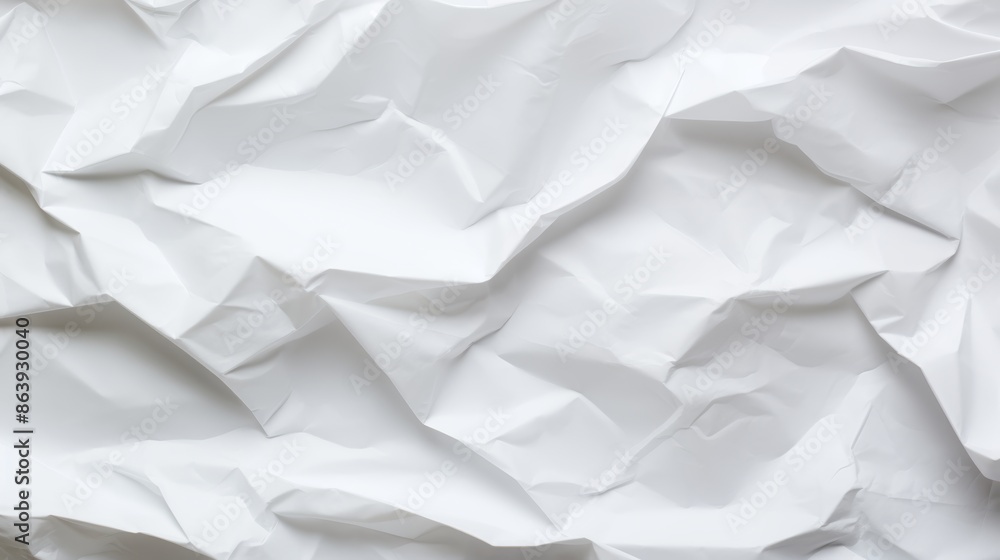 Crumpled white paper poster texture for versatile artistic backgrounds and designs Crumpled white paper poster texture for versatile artistic backgrounds and designs