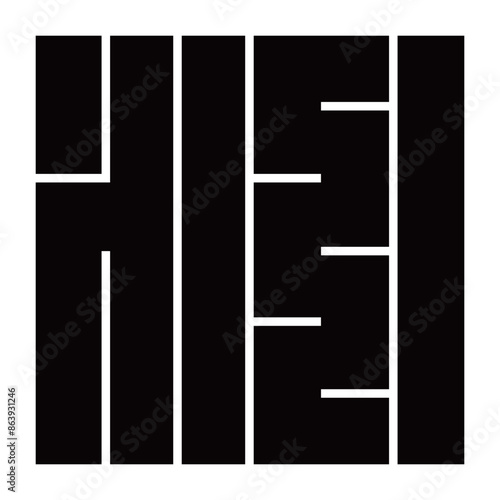 家紋です。角字という種類です。州の形です。