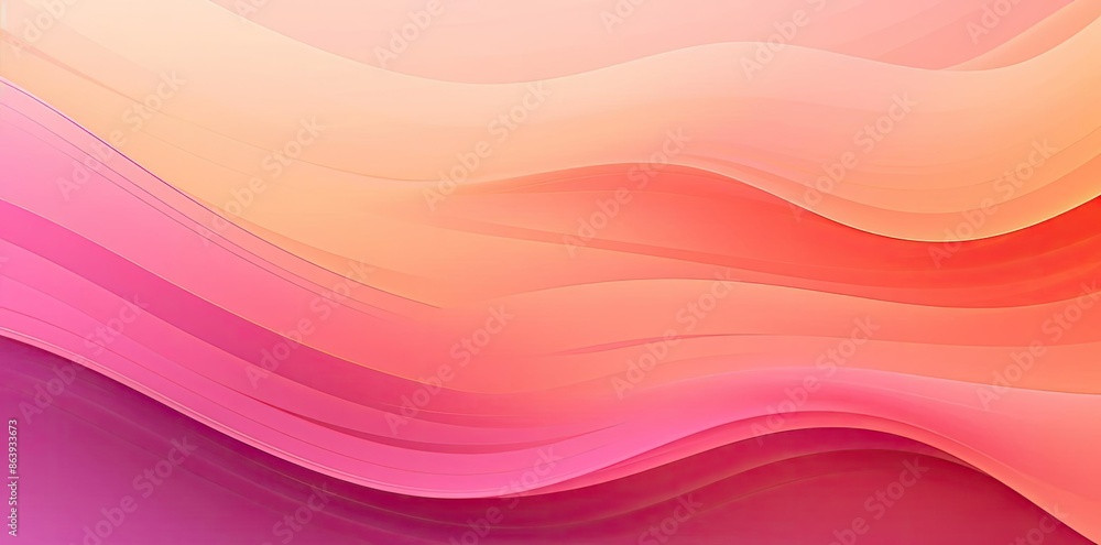 Abstract Background with Pink and Orange Waves Abstract Background with Pink and Orange Waves