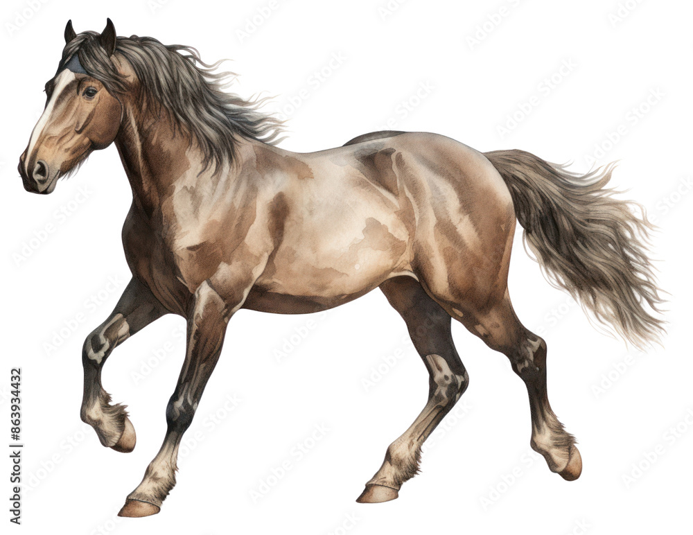 Obraz premium PNG Horse stallion drawing mammal.