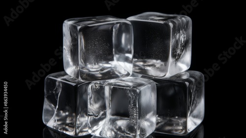 Variety of ice cubes displayed in an organized manner on a clean white background