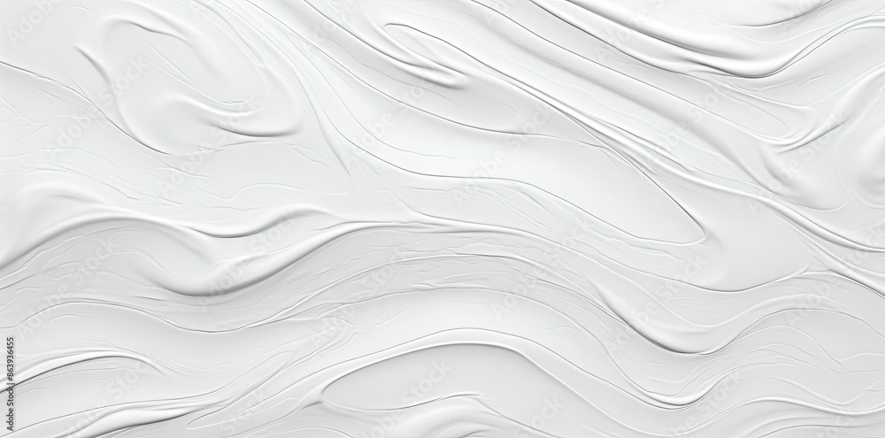 White Abstract Background with Wavy Lines - Illustration White Abstract Background with Wavy Lines - Illustration