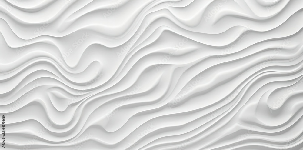 White Abstract Wavy 3D Background White Abstract Wavy 3D Background