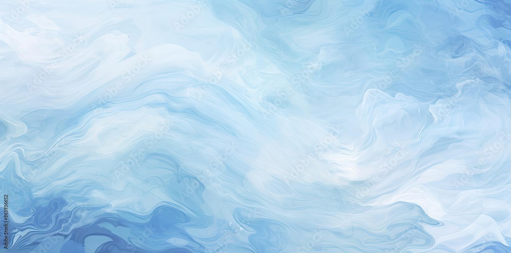 Abstract Blue and White Marble Swirls Background Illustration Abstract Blue and White Marble Swirls Background Illustration