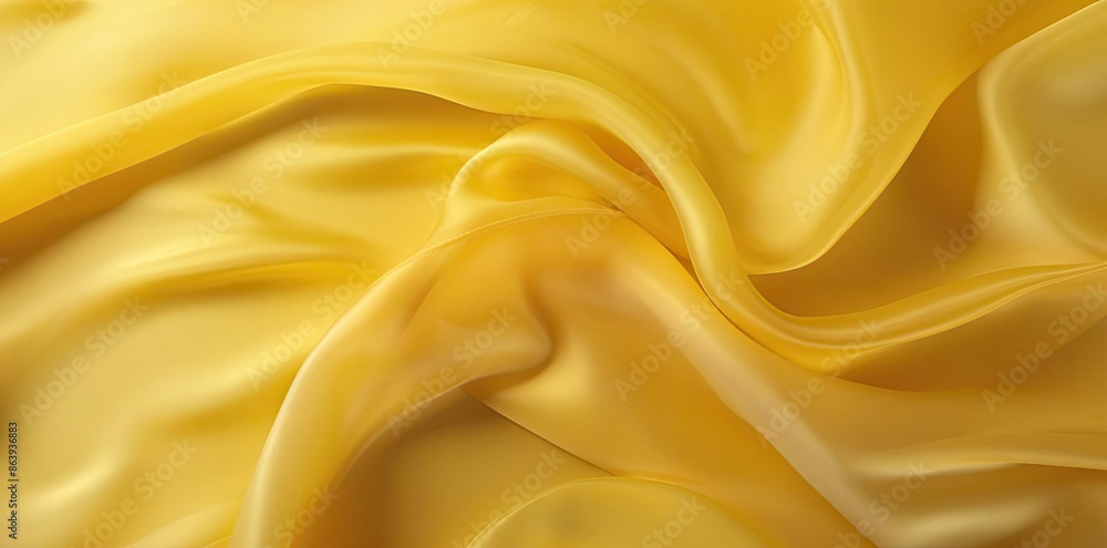 Golden Silk Fabric Abstract Background Illustration Golden Silk Fabric Abstract Background Illustration
