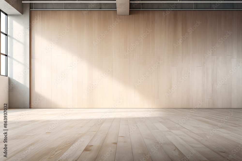 Empty Wooden Floor Background, Product Showcase Empty Wooden Floor Background, Product Showcase