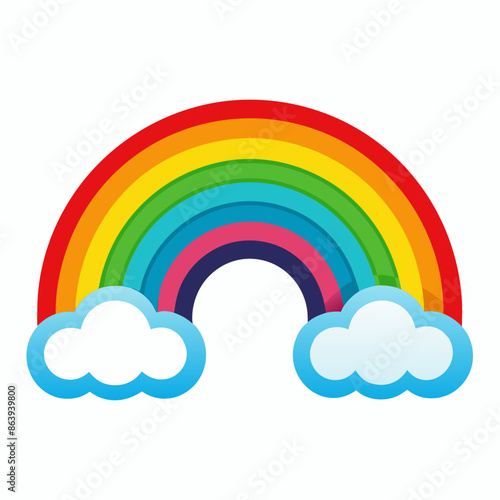 rainbow clipart cartoon Illustration drawing