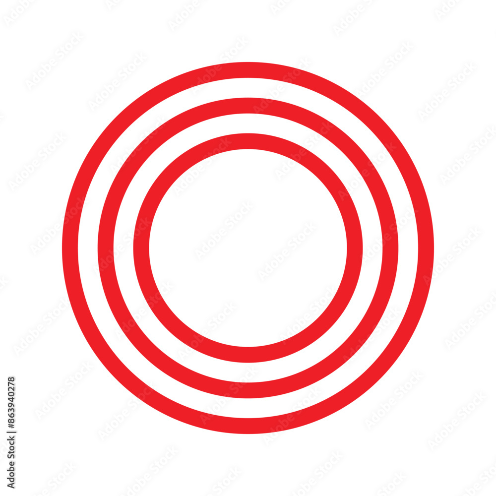 red circle frame icon. isolated on white background., simple vector design. red circle frame icon. isolated on white background., simple vector design.