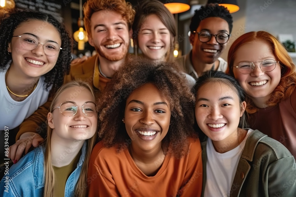 Multicultural happy people taking group selfie portrait in the office, diverse people celebrating together, Happy teamwork and lifestyle concept Multicultural happy people taking group selfie portrait in the office, diverse people celebrating together, Happy teamwork and lifestyle concept