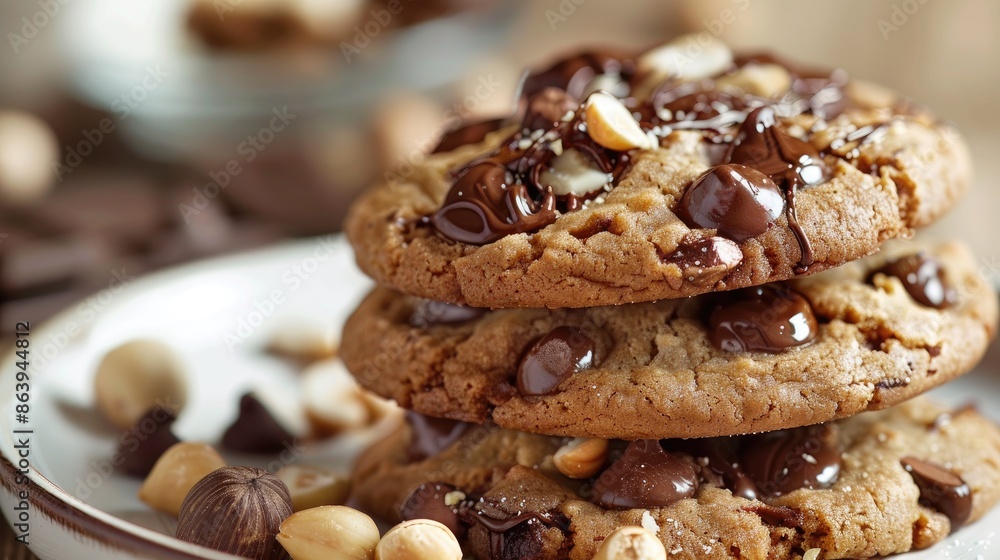 Tasty hazelnut chocolate cookie Tasty hazelnut chocolate cookie