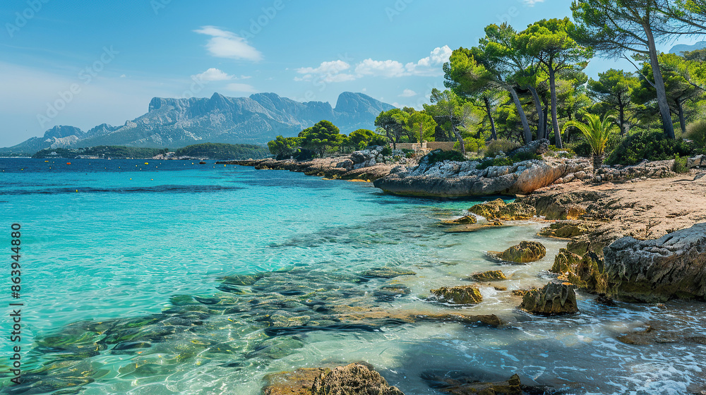 Fototapeta premium Beach with water