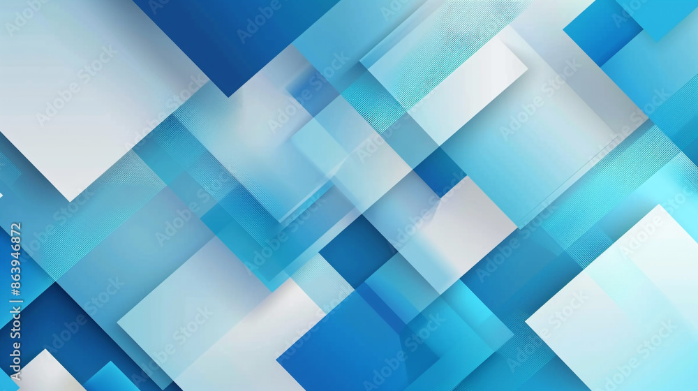 Blue and grey glossy squares abstract tech banner design. Modern abstract blue background design with layers of transparent material in square shapes in random geometric patterns. Blue and grey glossy squares abstract tech banner design. Modern abstract blue background design with layers of transparent material in square shapes in random geometric patterns.