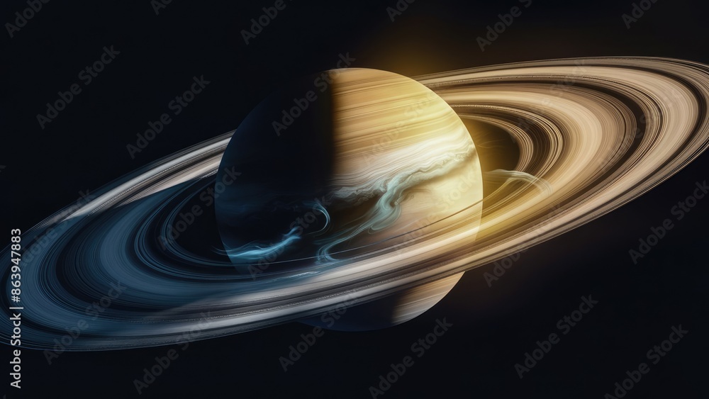 abstract background with planet saturn abstract background with planet saturn