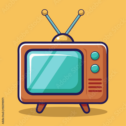 tv clipart cartoon Illustration drawing