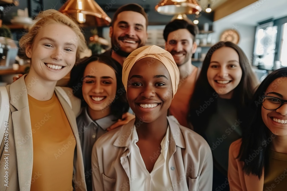 Multicultural happy people taking group selfie portrait in the office, diverse people celebrating together, Happy teamwork and lifestyle concept Multicultural happy people taking group selfie portrait in the office, diverse people celebrating together, Happy teamwork and lifestyle concept