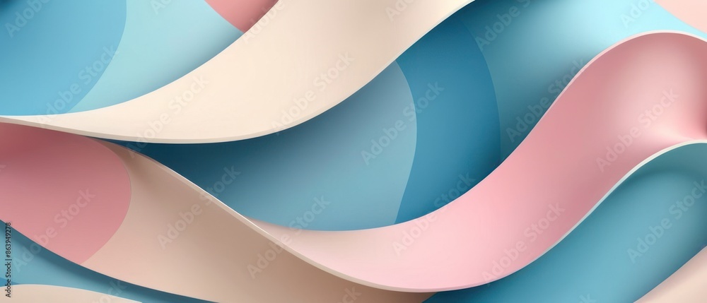 Abstract colorful wavy background texture with pink, blue, cream, and white colors. Perfect for website banner, graphic design, print, or social media. Abstract colorful wavy background texture with pink, blue, cream, and white colors. Perfect for website banner, graphic design, print, or social media.