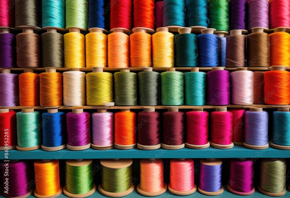 vibrant rainbow thread spools arranged sewing supplies displayed colorful rows, lgbtq, pride, love, equality, shelf, organized, multicolored, materials, spectrum vibrant rainbow thread spools arranged sewing supplies displayed colorful rows, lgbtq, pride, love, equality, shelf, organized, multicolored, materials, spectrum
