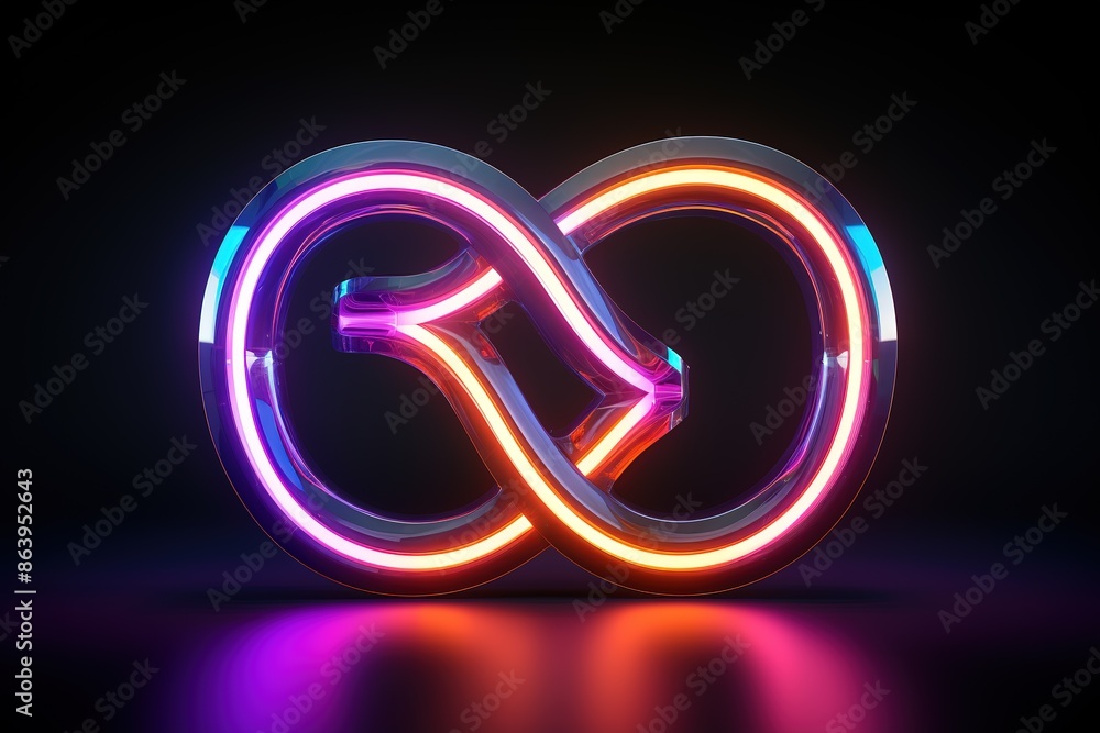 3d rendering of glowing number in the dark. number sign with neon retro light. 3d illustration with glass gradient material 3d rendering of glowing number in the dark. number sign with neon retro light. 3d illustration with glass gradient material