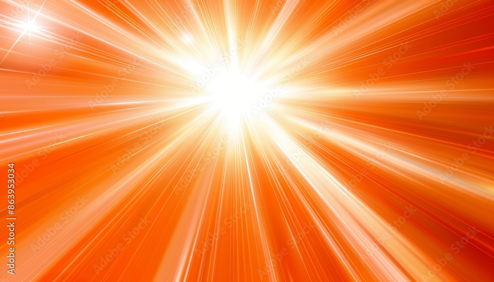 Vibrant sunburst illumination with warm glowing sun rays creating a striking visual effect Vibrant sunburst illumination with warm glowing sun rays creating a striking visual effect