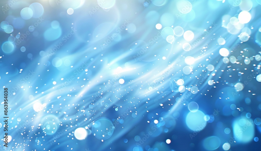 Light Blue Abstract Background with Bokeh Light Blue Abstract Background with Bokeh